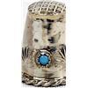 Image 2 : Navajo Sterling Turquoise Thimble