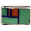 Image 2 : Navajo Sterling Inlay Ring by Richard Begay