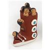 Image 1 : Jemez Pottery Storyteller Moccasin by Felicia Fragua