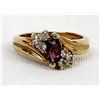 Image 2 : GP Rhinstone & Amethyst Ring Size 7.5