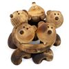 Image 1 : Croatian Carved Wooden Bear Pottery Stand