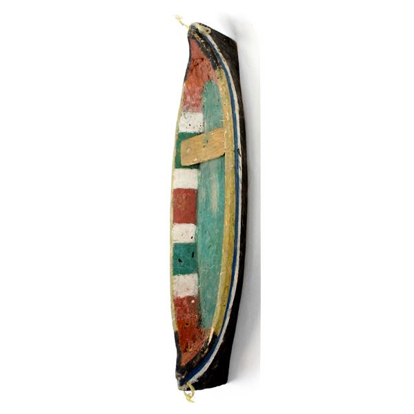 Antique Haida Native American Wood Canoe