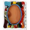 Image 9 : Mexican Redware Painted Pottery Picture Frame