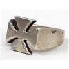 Image 1 : Biker's Solid Silver Maltese Cross Ring Size 12.5