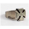 Image 4 : Biker's Solid Silver Maltese Cross Ring Size 12.5