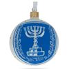 Image 1 : Handpainted Israel Coat of Arms Glass Ornament