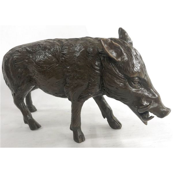 After Moigniez, Wild Boar Bronze Sculpture