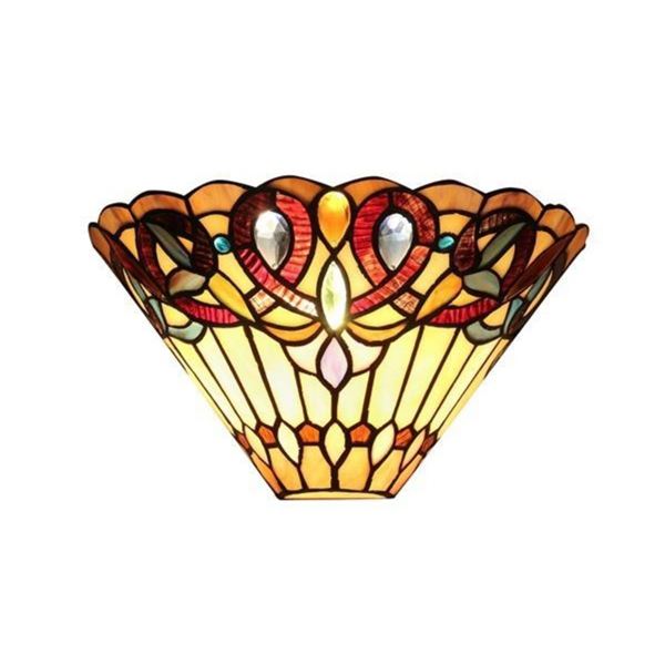 Stained Art Glass Wall Sconce