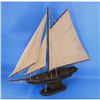 Image 2 : Rustic Newport Wooden Sailing Sloop Model