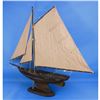 Image 3 : Rustic Newport Wooden Sailing Sloop Model
