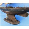 Image 5 : Rustic Newport Wooden Sailing Sloop Model