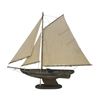 Image 7 : Rustic Newport Wooden Sailing Sloop Model