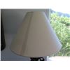 Image 2 : Wrought Iron Lamp w/ Metal Accents & White Shade