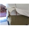 Image 8 : White Covered 3 Seat Sofa Sleeper Bed w/ 2 Leaf Design Cushions 80"x21"x29"H
