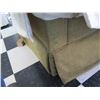 Image 10 : White Covered 3 Seat Sofa Sleeper Bed w/ 2 Leaf Design Cushions 80"x21"x29"H