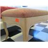 Image 3 : Long Wooden Ottoman/Bench w/ Upholstered Top