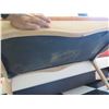 Image 4 : Long Wooden Ottoman/Bench w/ Upholstered Top