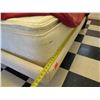 Image 12 : Full Size Mattress in Platform Frame 80"x57"x12"H w/ Floral Headboard