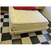 Image 2 : Full Size Mattress in Platform Frame 80"x57"x12"H w/ Floral Headboard