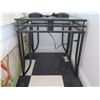Image 2 : Qty 2 Black Metal End Tables w/ Glass Top 21"x21"x21"