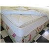Image 4 : Mattress in Platform Frame w/ Floral Headboard