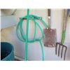 Image 9 : Misc Landscape Tools: rakes, Shovels, Axe, Rubbish Can, Broom, Wheelbarrow, etc