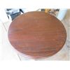 Image 2 : Round Wooden Table w/ Pineapple Design Pedestal Base 24" Diameter x 31"H