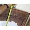 Image 7 : Wooden Door/Window Panel w/ Carved Design 38"x66"H