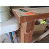 Image 2 : Wooden Work Table w/ Attached Vise Clamp 71"x27"x32"H (Contents Not Included)