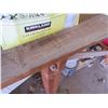 Image 3 : Wooden Work Table w/ Attached Vise Clamp 71"x27"x32"H (Contents Not Included)