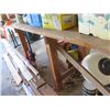 Image 5 : Wooden Work Table w/ Attached Vise Clamp 71"x27"x32"H (Contents Not Included)