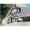 Image 7 : Qty 2 Adjustable Chaise Lounges w/ Woven Seat & Back