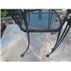 Image 7 : Metal Mesh Square Table & 2 Chairs w/ Outdoor Umbrella in Pedestal Base