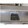 Image 3 : Outdoor Metal Sink on Wooden Cabinet w/ Undershelves & Cabinet  72"x27"x46"H