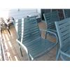 Image 4 : Qty 5 Metal Stacking Deck Chairs w/ Strapping Body 25"x20"x36"H