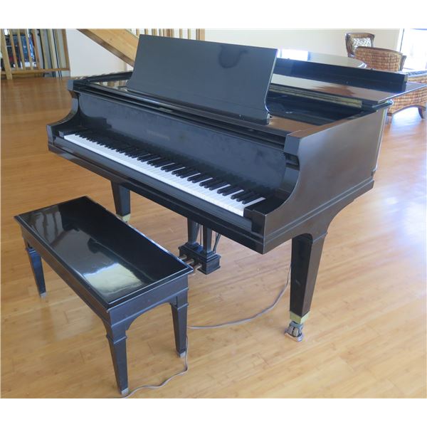 Baldwin Grand Prix Paris-1900 St. Louis-1904 Acoustic Grand Piano w/ Bench & Music