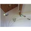 Image 2 : Metal Spider Tree Pedestal Lamp w/ 5 Hanging Bulbs 70"H