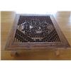 Image 1 : Low Wooden Carved Table 62"x53"x17"H