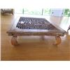 Image 2 : Low Wooden Carved Table 62"x53"x17"H