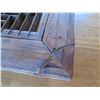 Image 7 : Low Wooden Carved Table 62"x53"x17"H