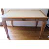 Image 1 : Mark David Wood & White Top Table 48"x30"x30"H