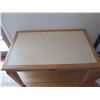 Image 2 : Mark David Wood & White Top Table 48"x30"x30"H