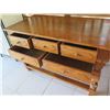 Image 10 : Wooden Entry Table w/ 5 Drawers 55"x27"x32"H