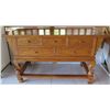 Image 1 : Wooden Entry Table w/ 5 Drawers 55"x27"x32"H