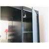 Image 10 : Black & Glass Entertainment Center Cabinet 85"x18"x76"H (Contents Not Included)