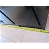 Image 18 : Black & Glass Entertainment Center Cabinet 85"x18"x76"H (Contents Not Included)