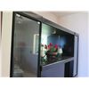 Image 2 : Black & Glass Entertainment Center Cabinet 85"x18"x76"H (Contents Not Included)
