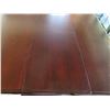 Image 12 : Wooden Table 54"x36" with Leaf & 4 Chairs w/ Upholstered Seat