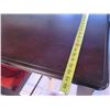 Image 13 : Wooden Table 54"x36" with Leaf & 4 Chairs w/ Upholstered Seat
