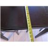 Image 7 : Wooden Table 54"x36" with Leaf & 4 Chairs w/ Upholstered Seat